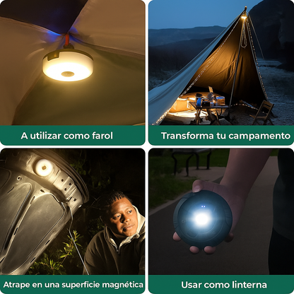 LumiMate™ - Luz y Energía Portátil 4-en-1 para camping